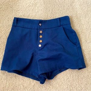 Navy Cloth Shorts Women’s Size XS/S